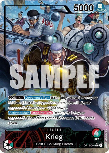 Krieg (Alternate Art) (OP15-001 L)
