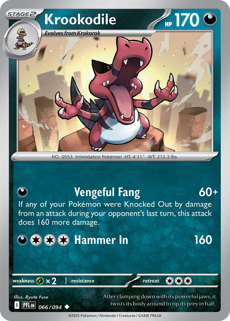 Krookodile - 066/094 (PFL) Uncommon