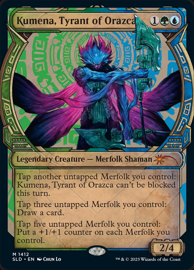 Kumena, Tyrant of Orazca - #1412 (SLD-M-FOIL)