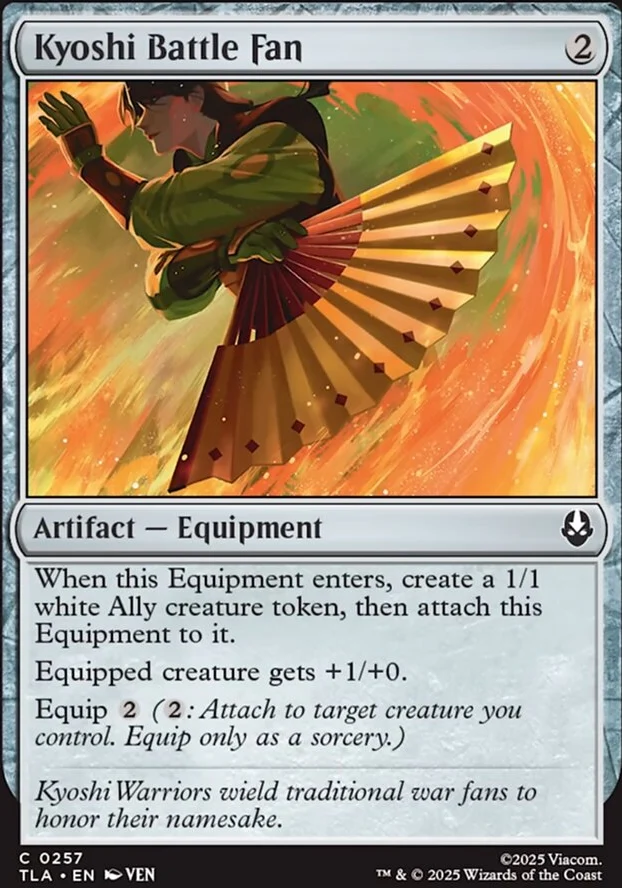 Kyoshi Battle Fan [ #0257 ] (TLA-C) - Image 2