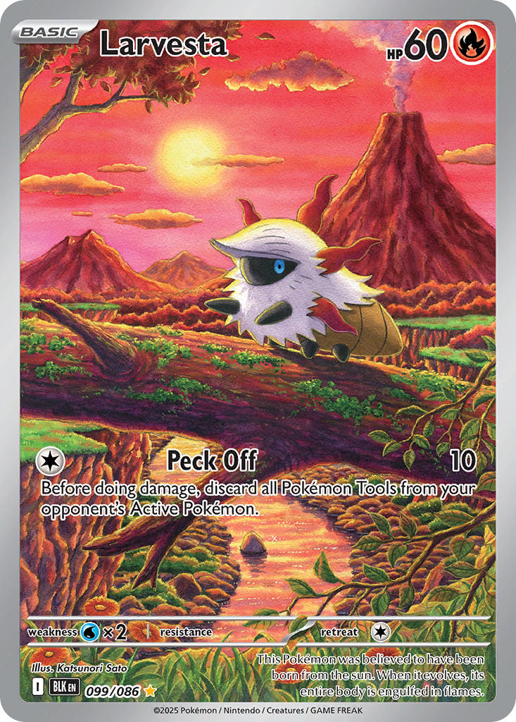 Larvesta - 099/086 (BLK) Illustration Rare
