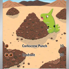Larvitar - 203/197 (OBF) Illustration Rare - Light Play Holofoil