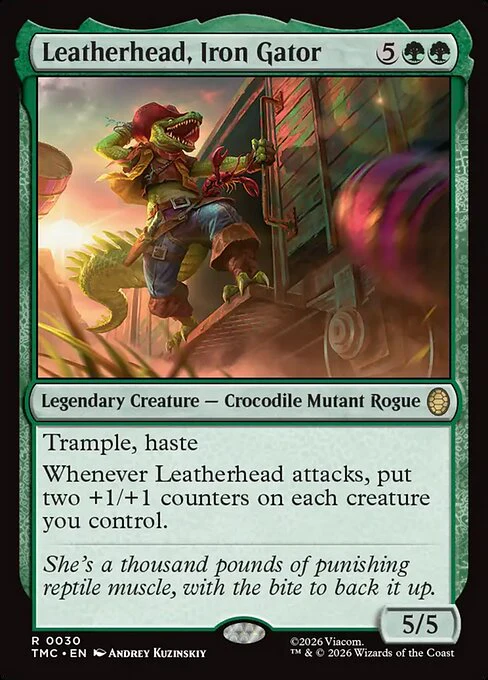 Leatherhead, Iron Gator [ #0030 Surge Foil ] (TMC-R)