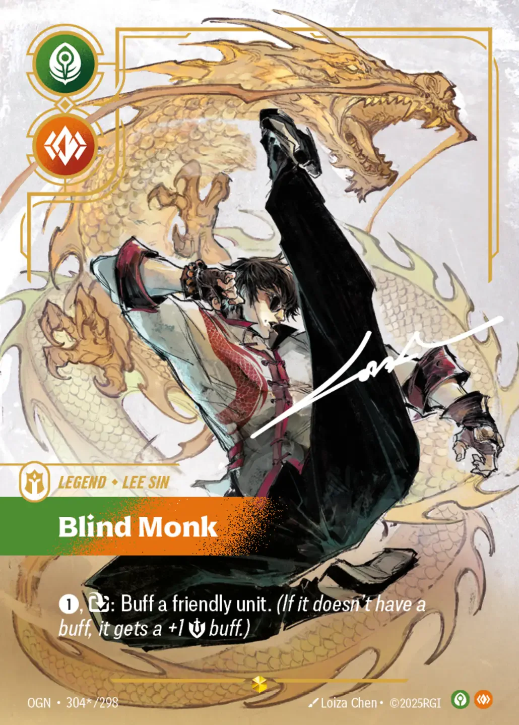 Lee Sin - Blind Monk (Signature) - 304*/298 (OGN) Showcase