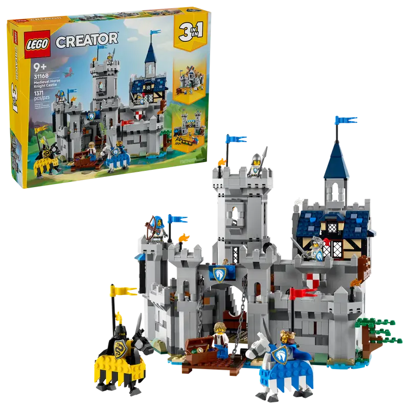 Lego: Creator 3 in 1 - Medieval Horse Knight Castle (31168)