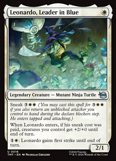 Leonardo, Leader in Blue [ #0016 ] (TMT-U) - Image 2