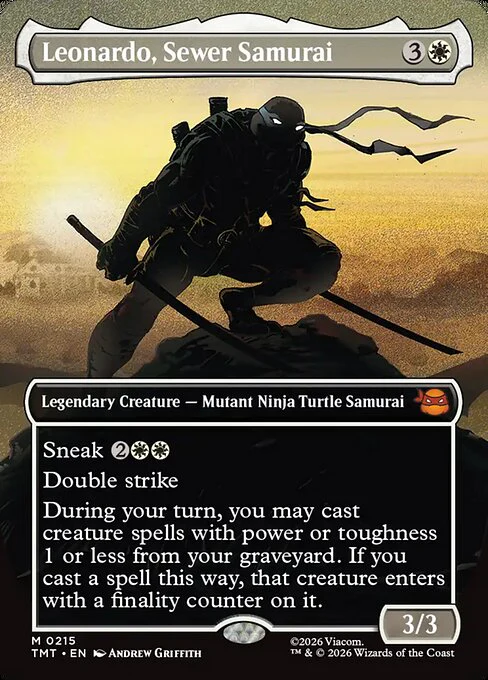 Leonardo, Sewer Samurai [ #0215 Silhouette Borderless ] (TMT-M) - Image 2