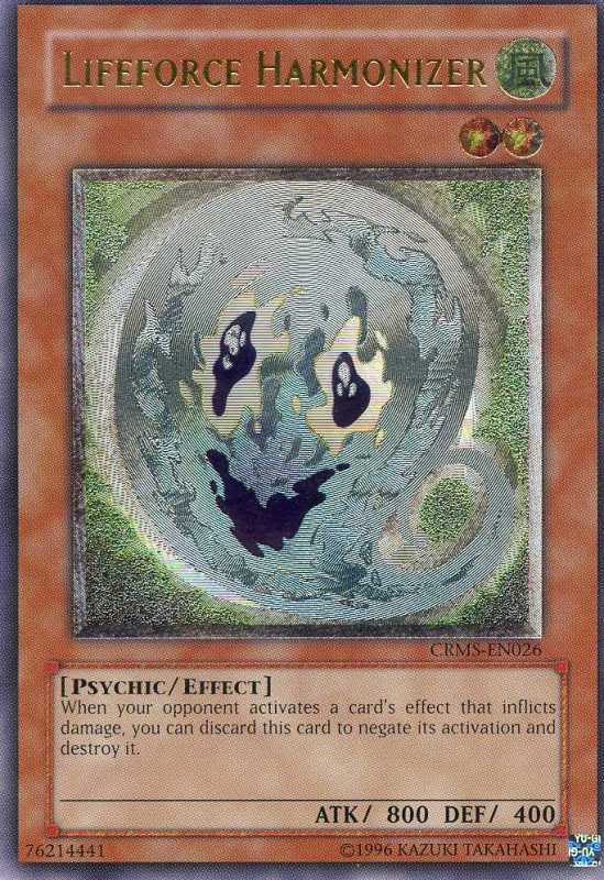 Lifeforce Harmonizer (CRMS-EN026) Ultimate Rare - Light Play Unlimited