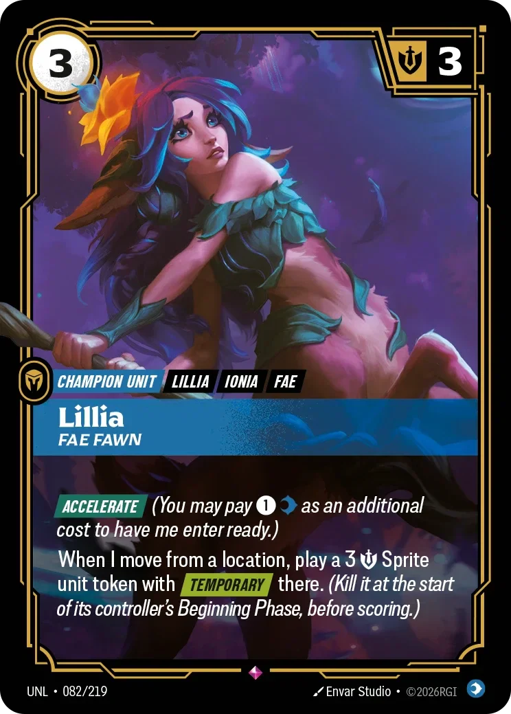 Lillia - Fae Fawn - 082/219 (UNL)  Rare