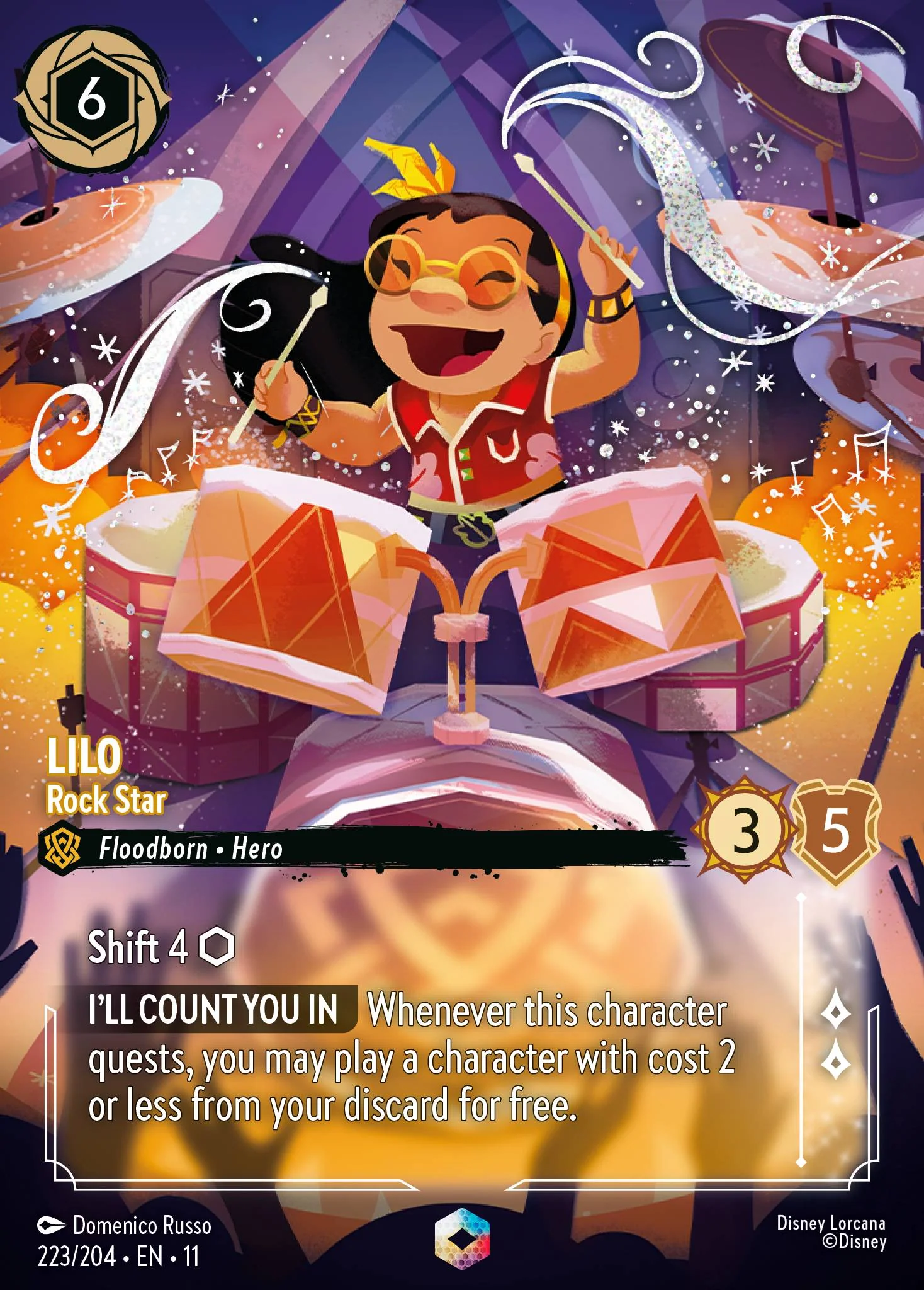 Lilo - Rock Star  (223/204 - Winterspell)  Enchanted