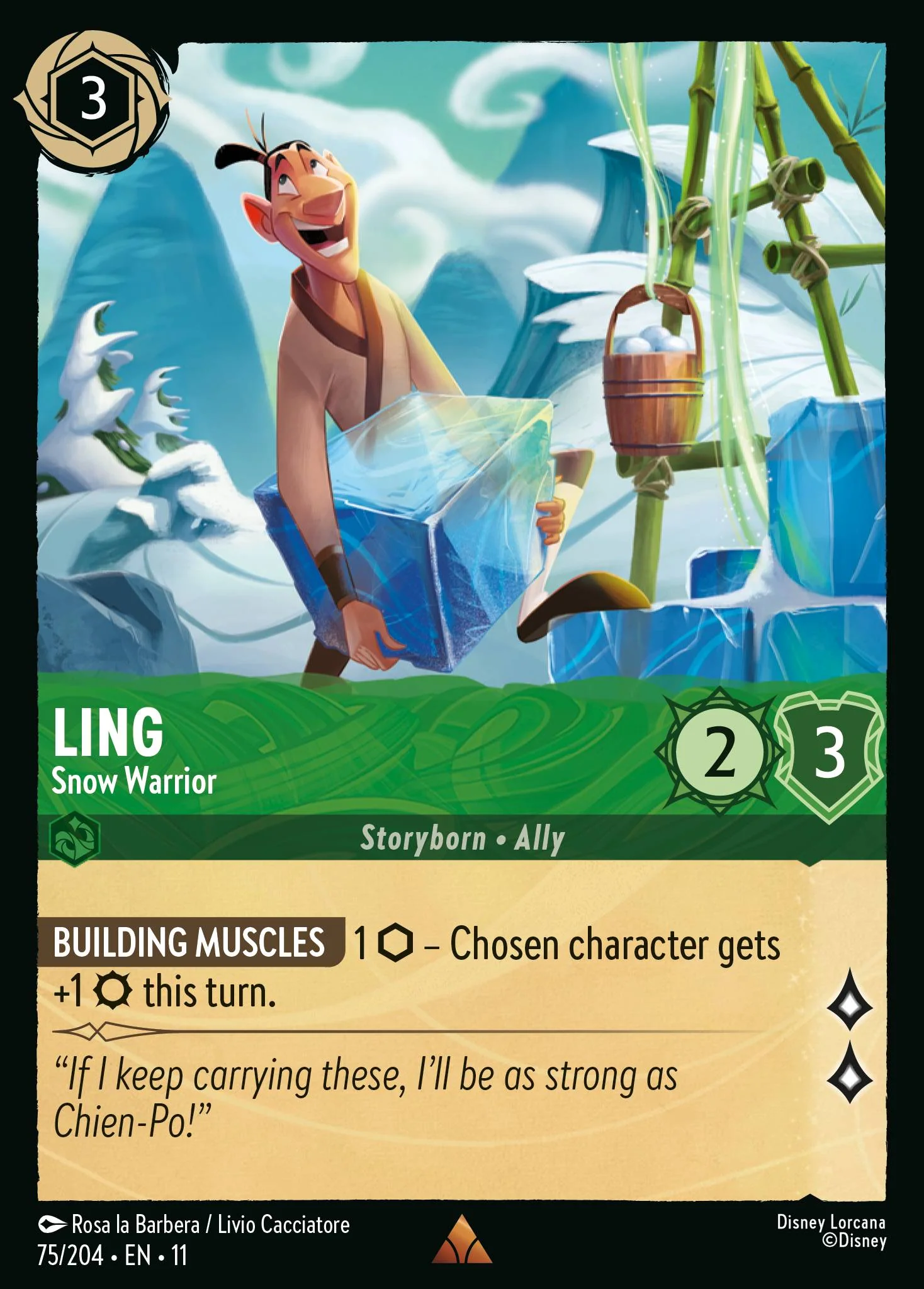 Ling - Snow Warrior (075/204 - Winterspell)  Rare