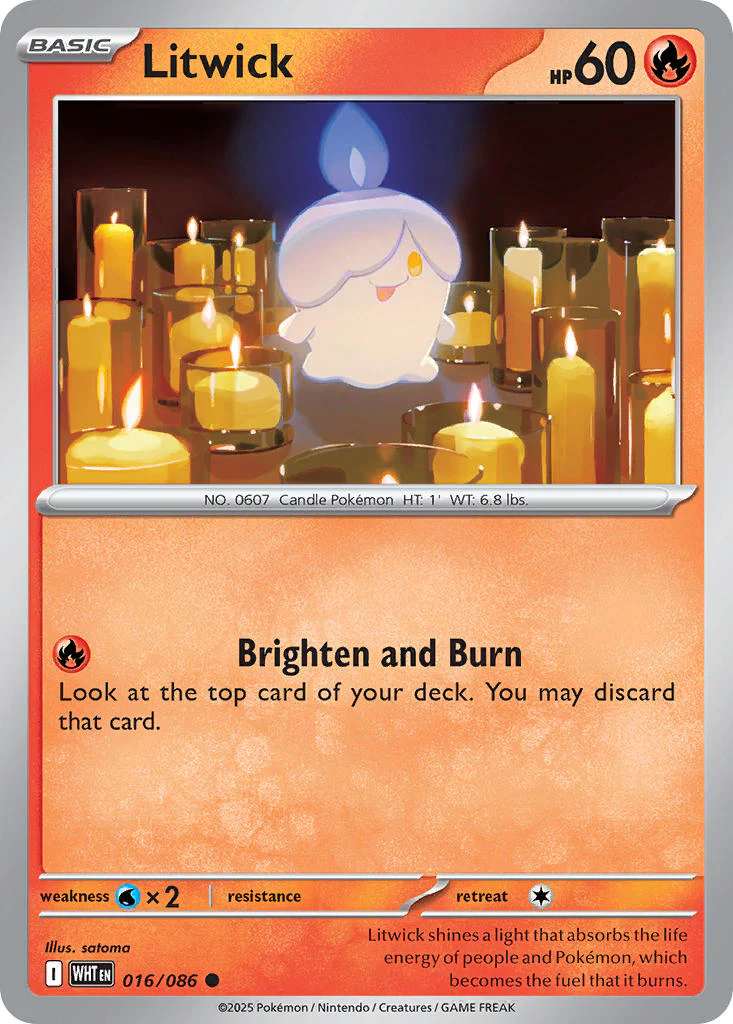 Litwick (Master Ball Pattern) - 016/086 (WHT) Common