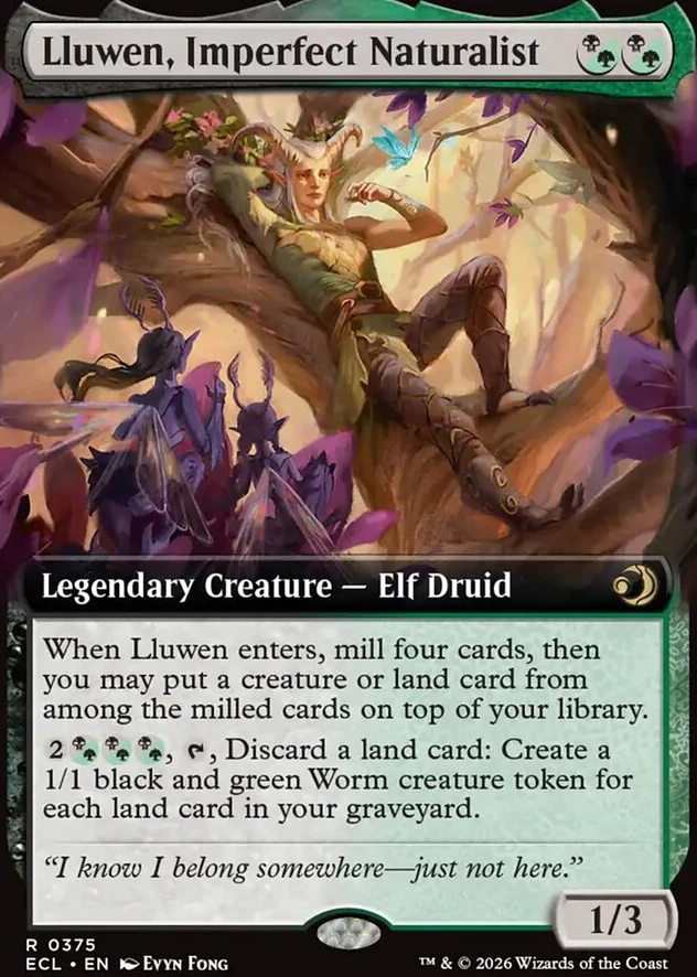 Lluwen, Imperfect Naturalist [ #0375 Extended Art ] (ECL-R)