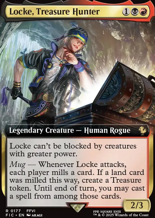 Locke, Treasure Hunter [ #0177 Extended Art ] (FIC-R) - Image 2