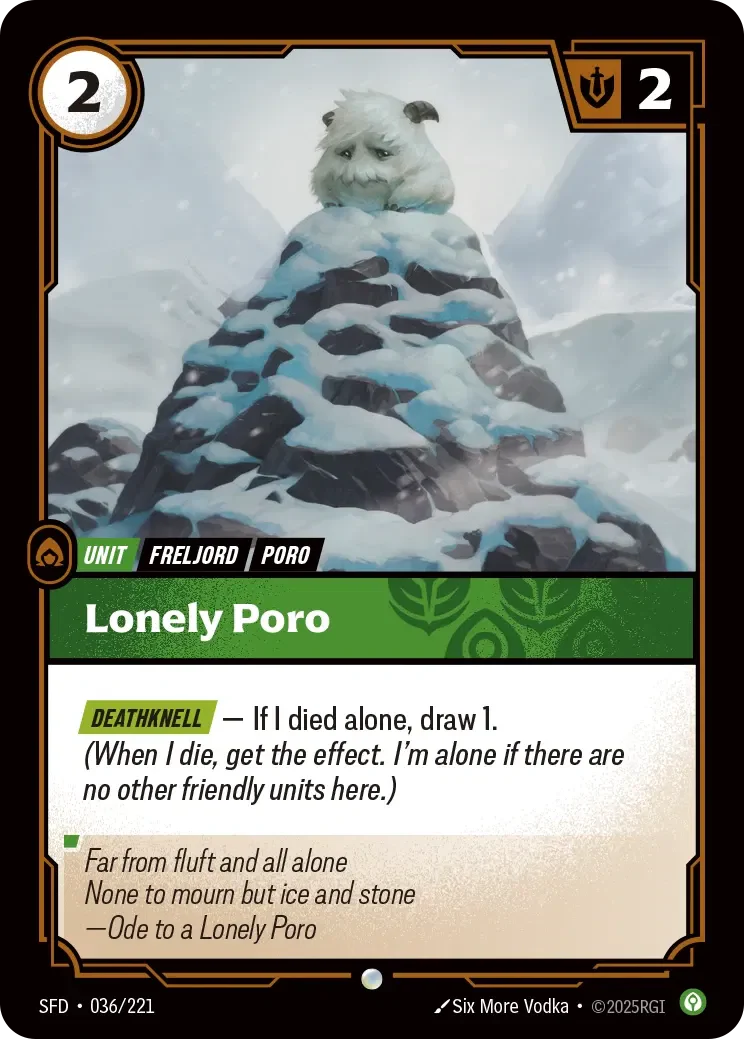 Lonely Poro - 036/221 (SFD) Common