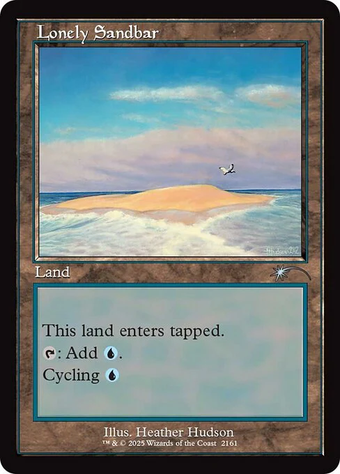 Lonely Sandbar [ #2161 Retro Frame ] (SLD-U)