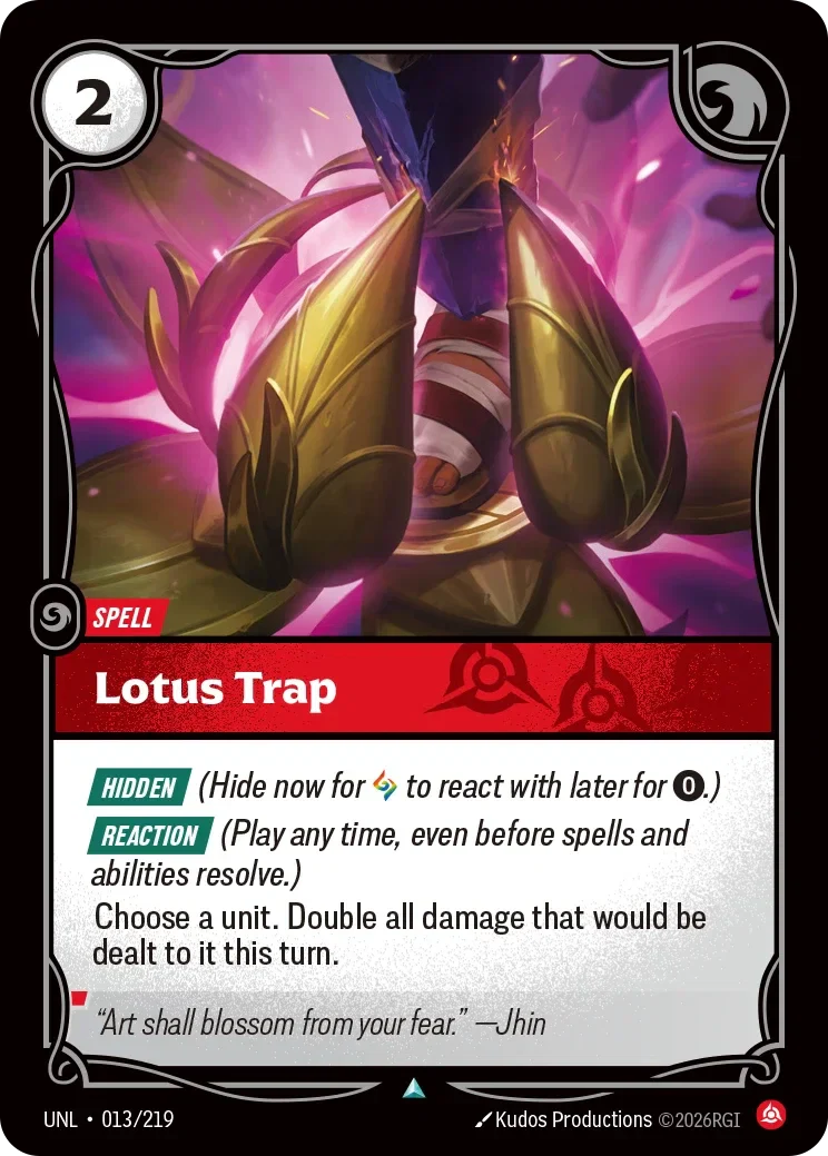 Lotus Trap - 013/219 (UNL)  Uncommon