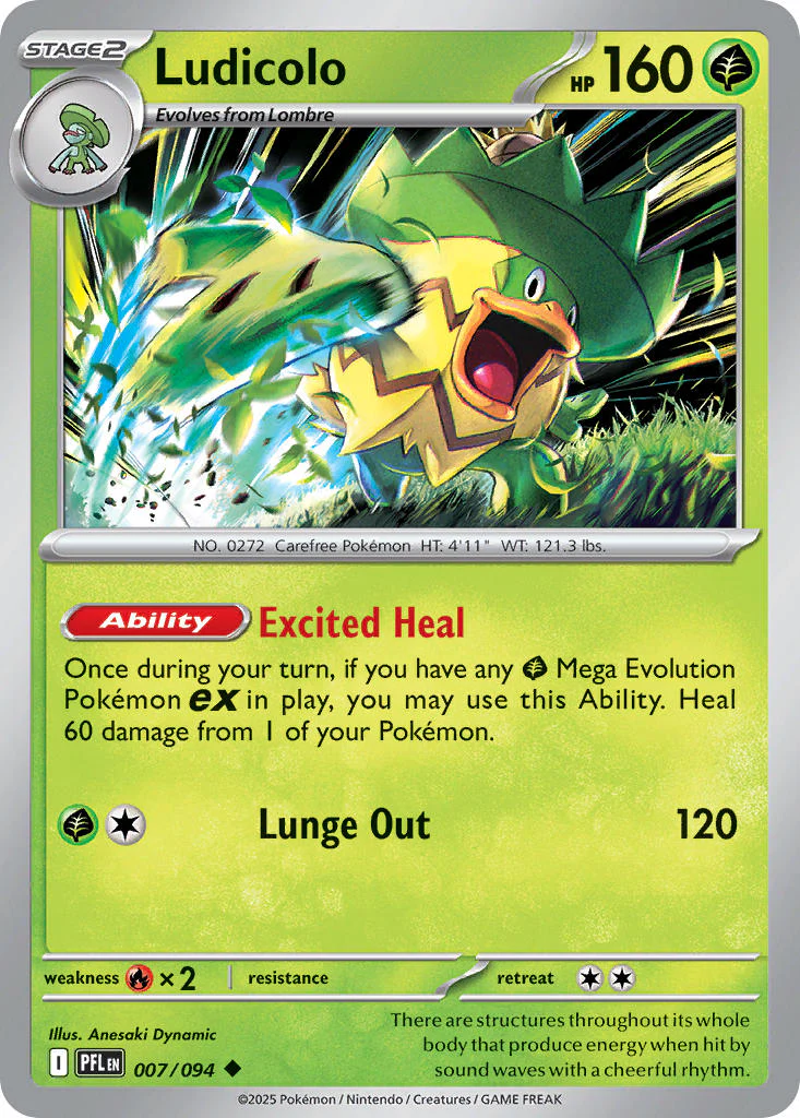 Ludicolo - 007/094 (PFL) Uncommon