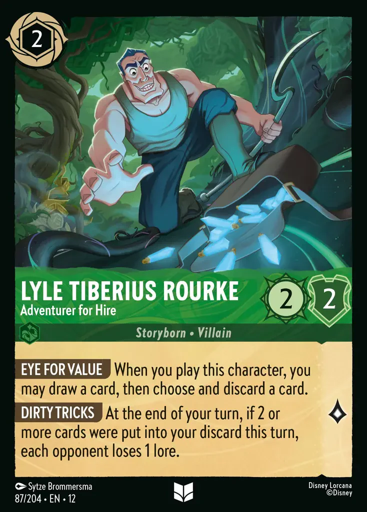 Lyle Tiberius Rourke - Adventurer for Hire (Wilds Unknown - 087/204) Uncommon