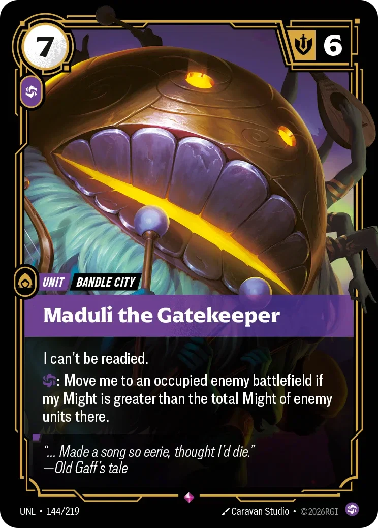 Maduli the Gatekeeper - 144/219 (UNL)  Rare