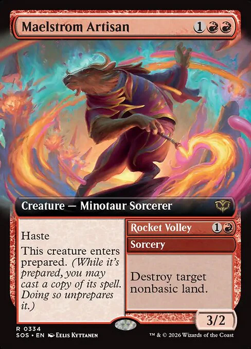 Maelstrom Artisan // Rocket Volley [ #0334 Extended Art ] (SOS-R)