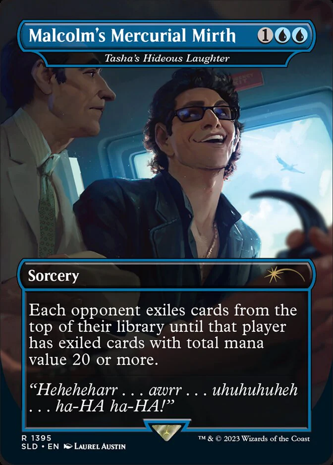 Malcolm's Mercurial Mirth - [Tasha's Hideous Laughter] [#1395] (SLD-R-FOIL)