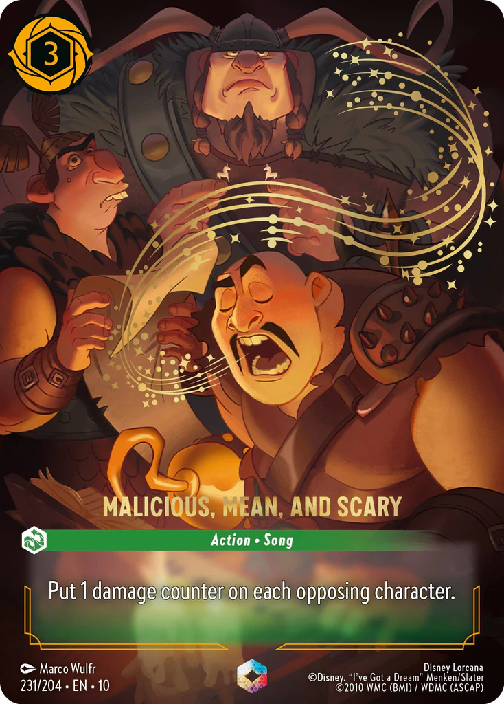 Malicious, Mean, and Scary (231/204 - Whispers in the Well) Enchanted Holofoil Near Mint - Image 2
