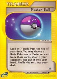 Master Ball - 143/165 (EX) Uncommon - Moderately Played Reverse Holofoil