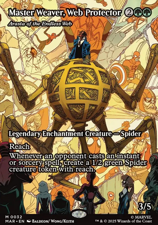 Master Weaver, Web Protector - Arasta of the Endless Web [ #0032 Borderless ] (MAR-M) - Image 2