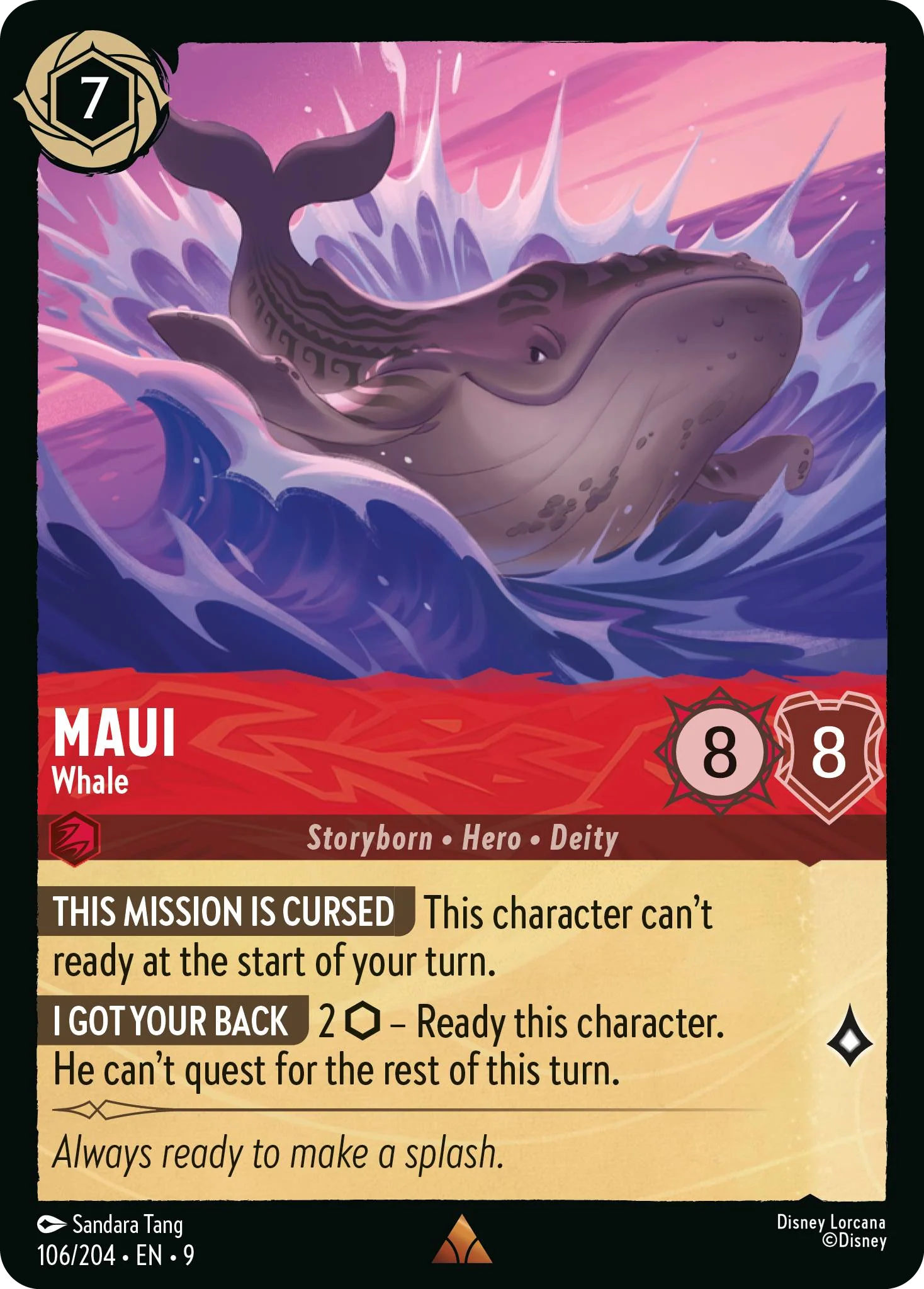 Maui - Whale (Fabled - 106/204)  Rare