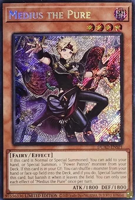 Medius the Pure (DUAD-ENSP1) Secret Rare Near Mint Limited Edition