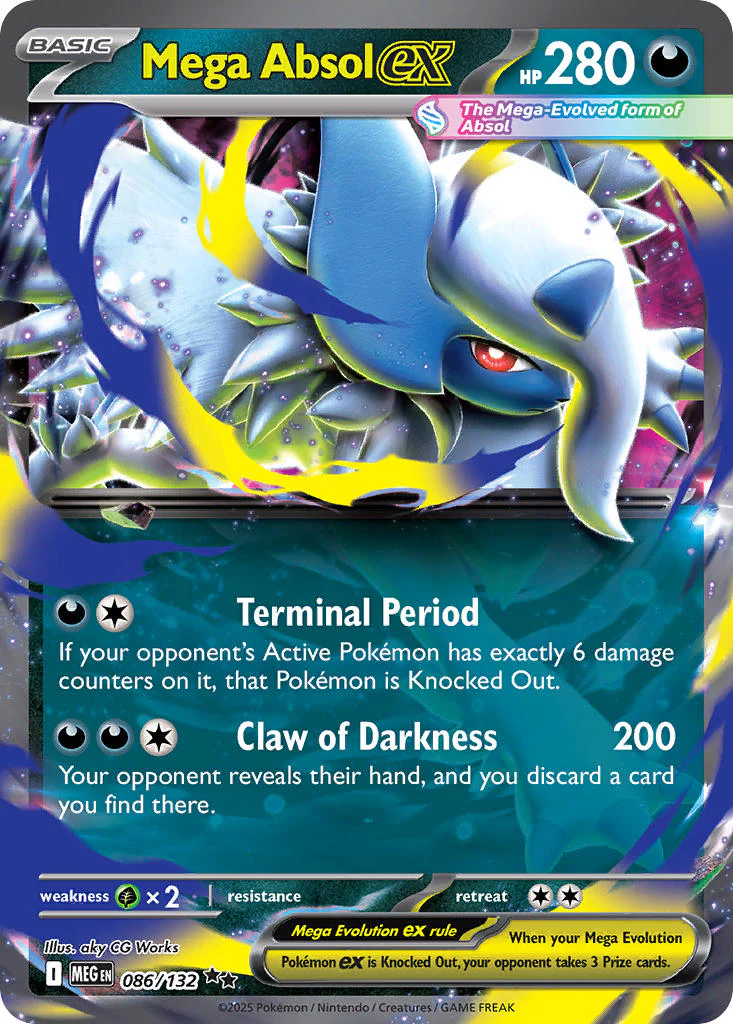 Mega Absol ex - 086/132 (MEG) Double Rare