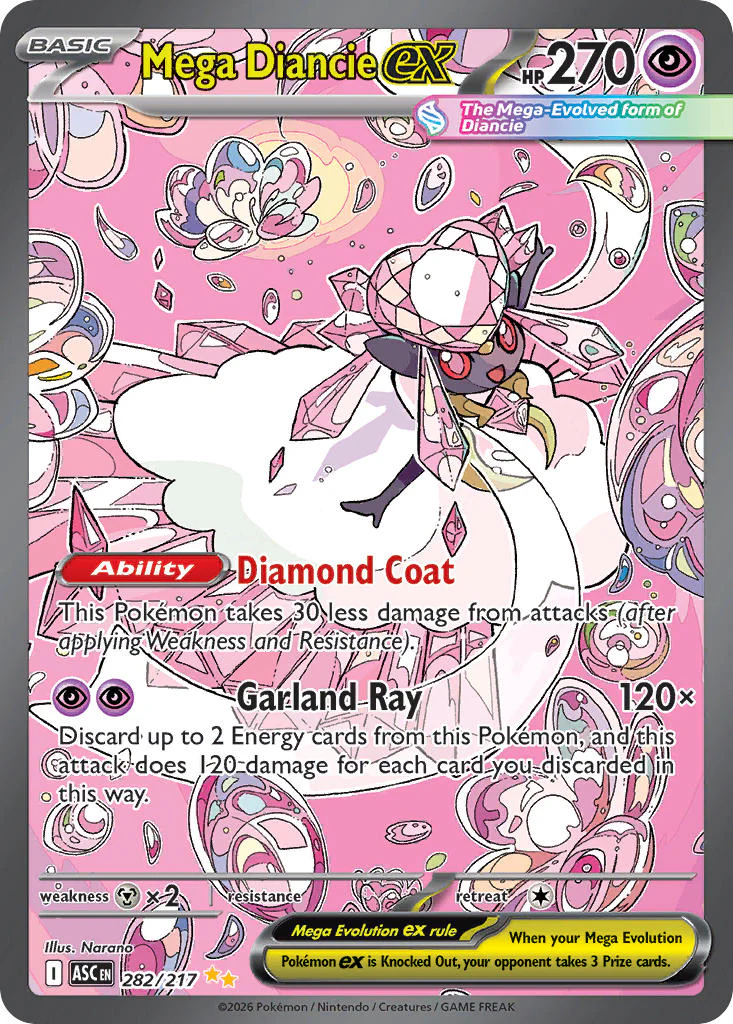 Mega Diancie ex - 282/217 (ASC) Special Illustration Rare