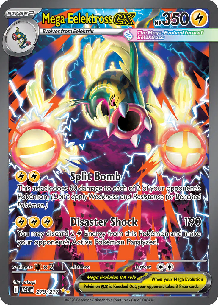 Mega Eelektross ex - 278/217 (ASC) Special Illustration Rare