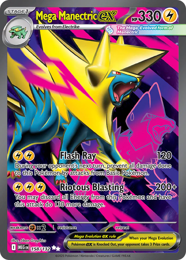 Mega Manectric ex - 158/132 (MEG) Ultra Rare