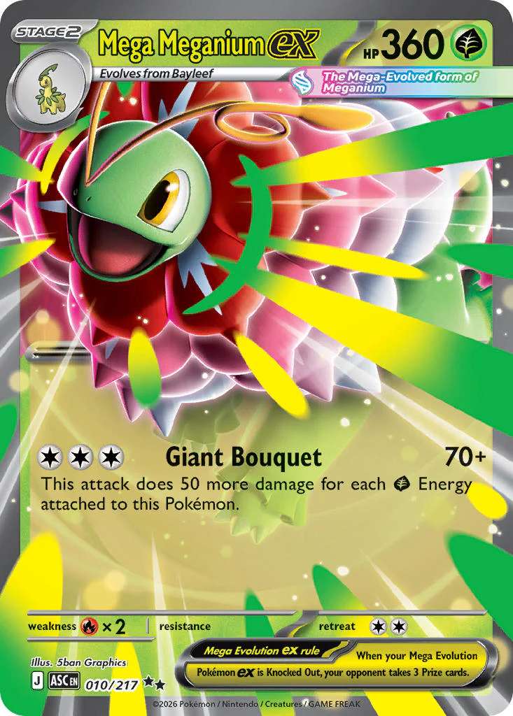 Mega Meganium ex - 010/217 (ASC) Double Rare