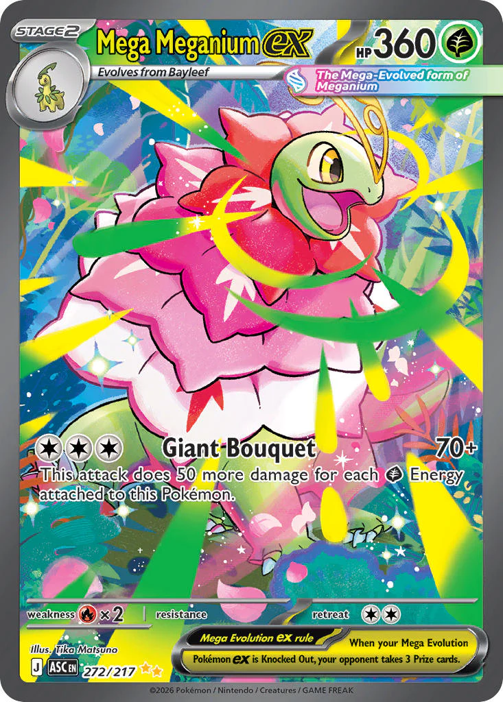 Mega Meganium ex - 272/217 (ASC) Special Illustration Rare