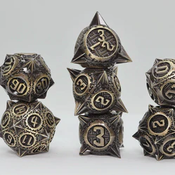 Meteor Storm: Bronze Asteroid - Metal RPG Dice Set