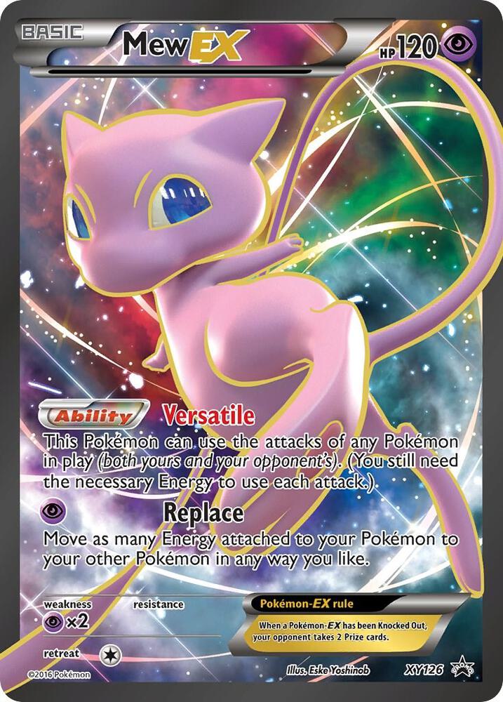 Mew EX - XY126 (XY:PR) Promo - Moderate Play Holofoil