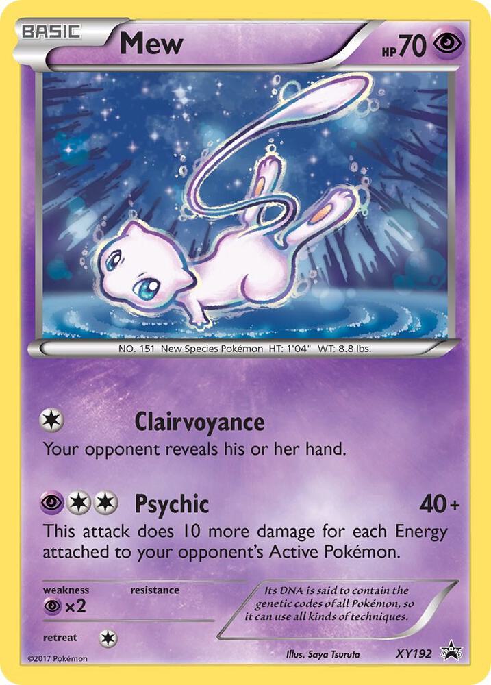 Mew - XY192 (XY:PR) Promo - Heavy Play Holofoil