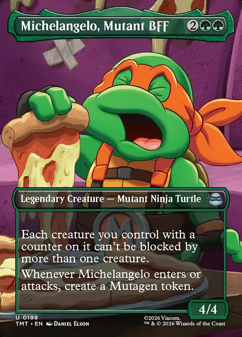Michelangelo, Mutant BFF [ #0198 Scene Borderless ] (TMT-U) - Image 2