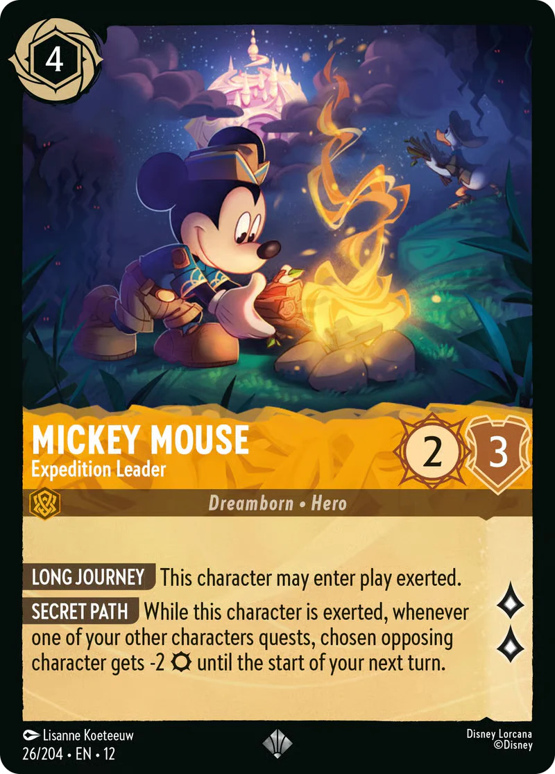 Mickey Mouse - Expedition Leader (Wilds Unknown - 026/204) Super Rare