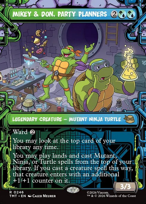 Mikey & Don, Party Planners [ #0246 Sewer Frame Showcase ] (TMT-R) - Image 2