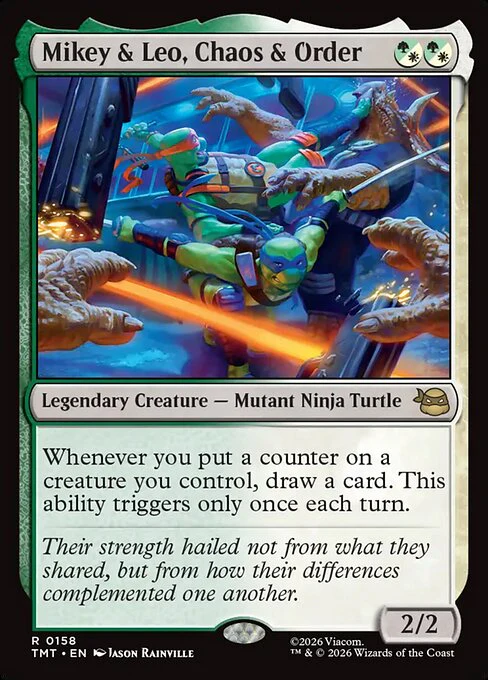 Mikey & Leo, Chaos & Order [ #0158 ] (TMT-R) - Image 2