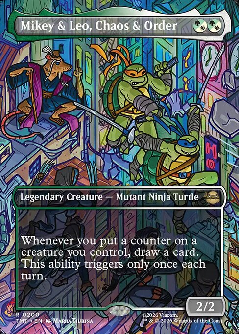 Mikey & Leo, Chaos & Order [ #0200 Scene Borderless ] (TMT-R)