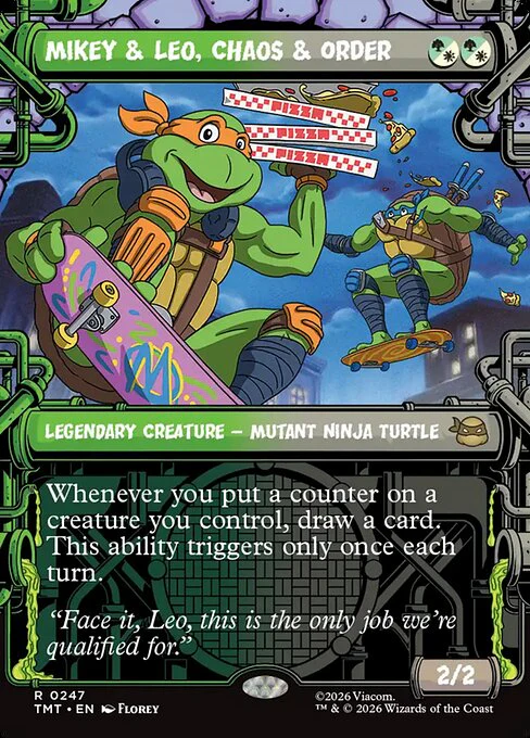 Mikey & Leo, Chaos & Order [ #0247 Sewer Frame Showcase ] (TMT-R)