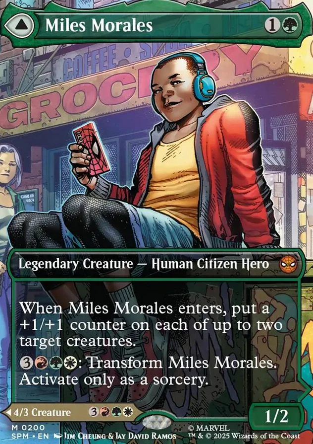 Miles Morales // Ultimate Spider-Man [ #0200 Borderless ] (SPM-M) - Image 2