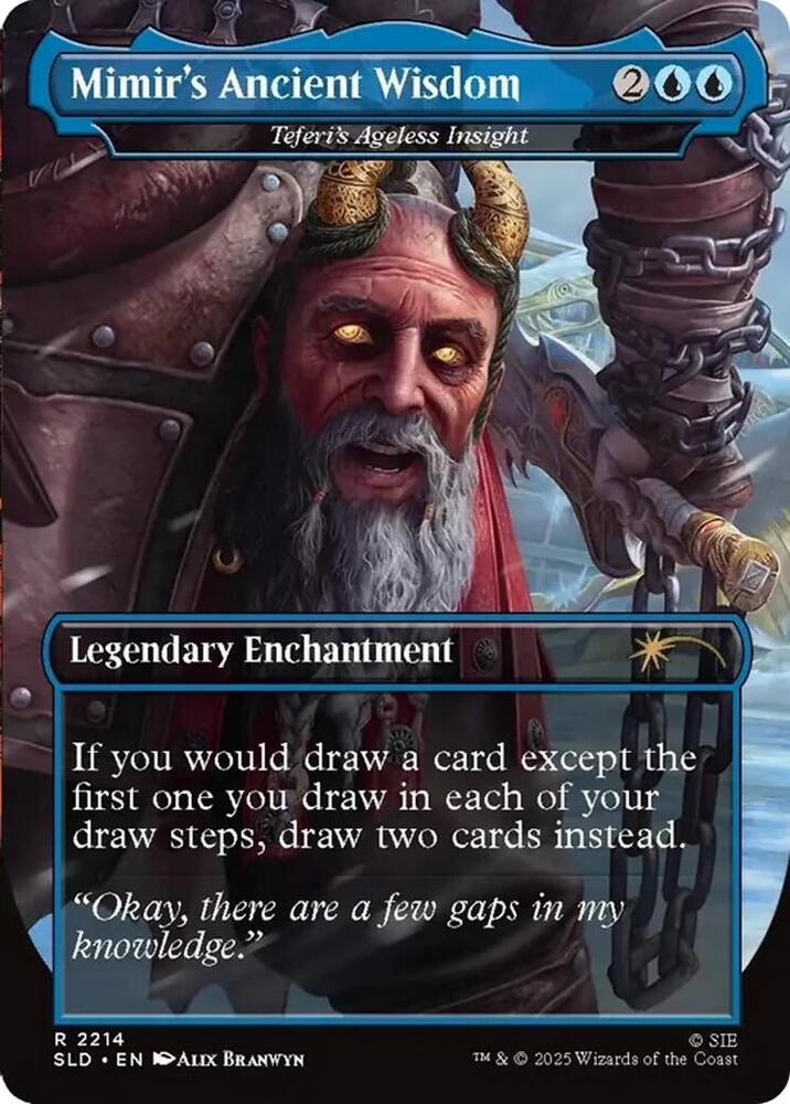 Mimir's Ancient Wisdom - Teferi's Ageless Insight (SLD-R-2214)