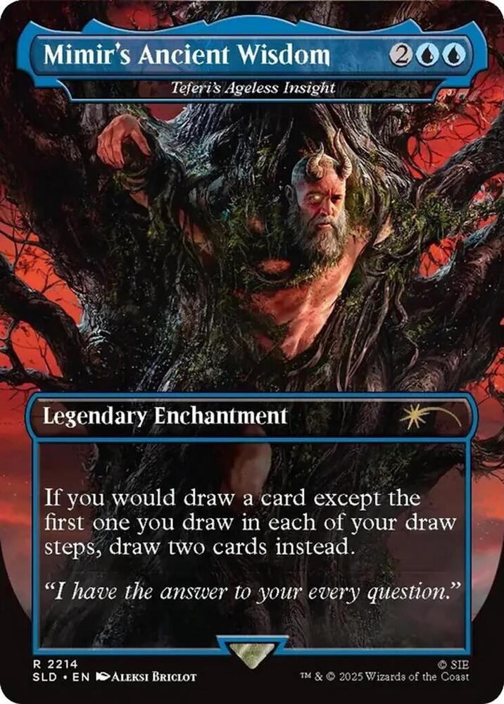Mimir's Ancient Wisdom - Teferi's Ageless Insight (SLD-R-2214) - Image 2