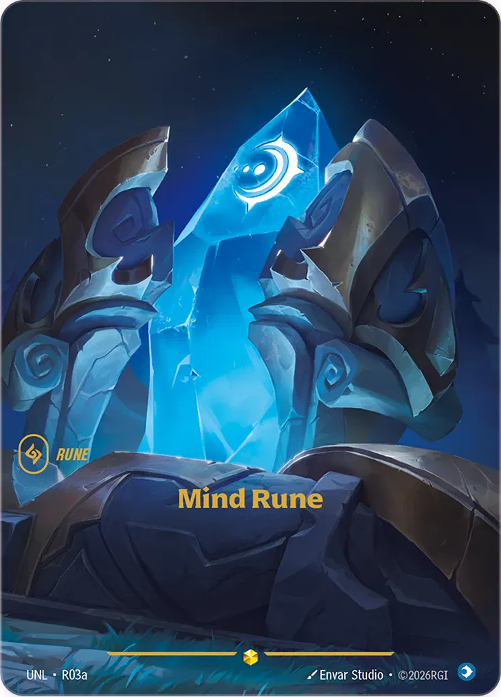 Mind Rune (Alternate Art) - R03a (UNL)  Showcase